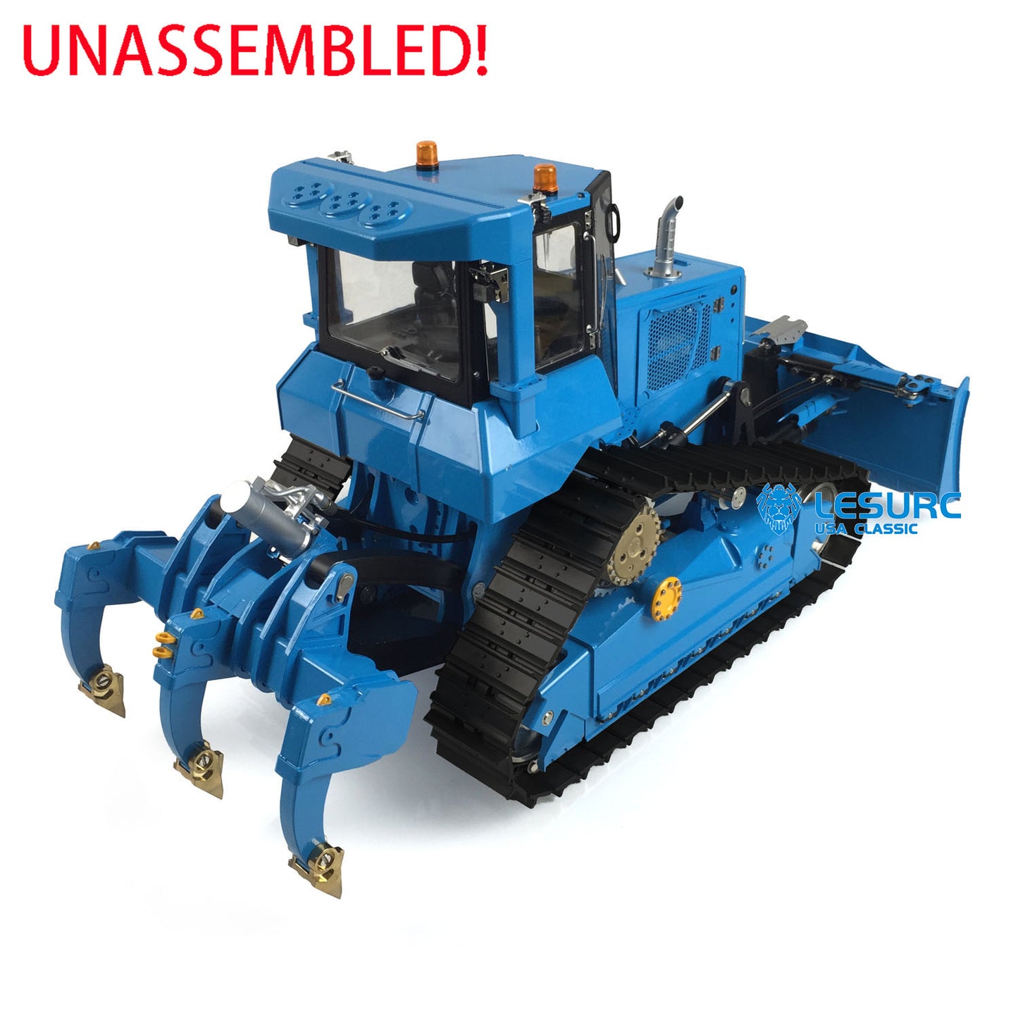 LESU 1/14 Aoue-DT60 Crawler Dozer Bulldozer RC Hydraulic Painted KIT Model Truck Pump W/ Motor ESC Light Sound System No Battery