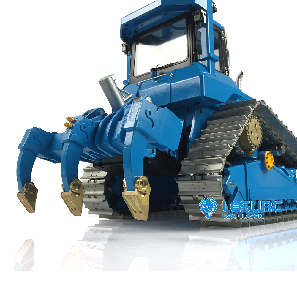 In Stock LESU 1/14 Aoue-DT60 Crawler Dozer Bulldozer RC Hydraulic Painted Assembled KIT Model Truck Pump W/ Motor ESC Light Sound System