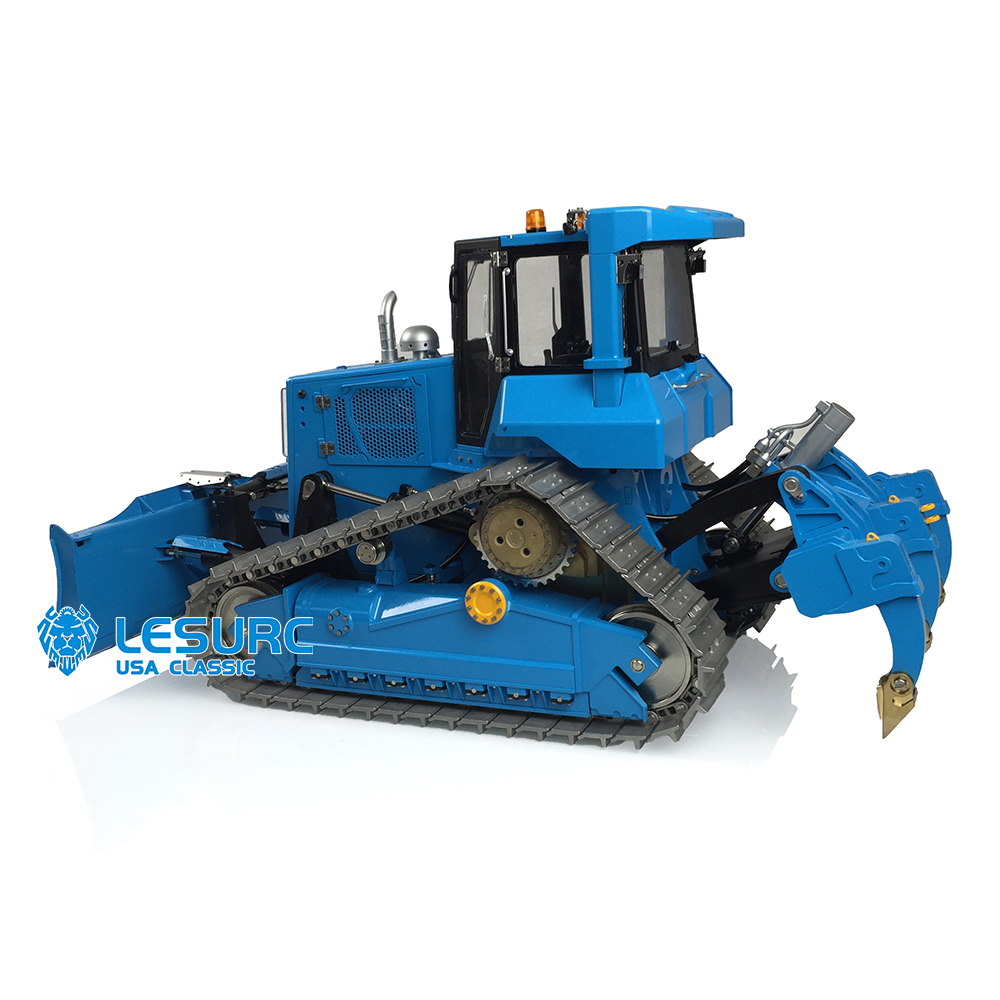 In Stock LESU 1/14 Aoue-DT60 Crawler Dozer Bulldozer RC Hydraulic Painted Assembled KIT Model Truck Pump W/ Motor ESC Light Sound System