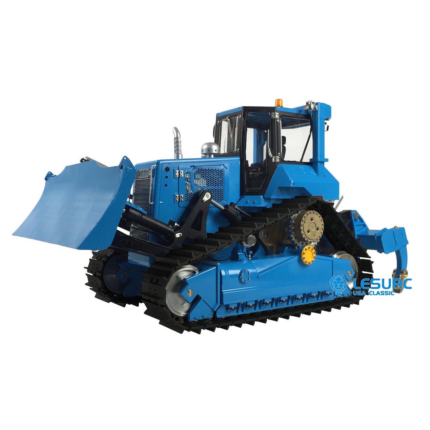 In Stock LESU 1/14 Aoue-DT60 Crawler Dozer Bulldozer RC Hydraulic Painted Assembled KIT Model Truck Pump W/ Motor ESC Light Sound System