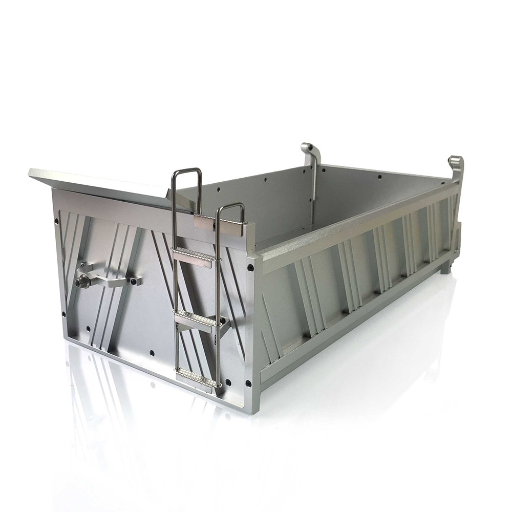 LESU 400MM Full Metal Cargo Bucket Container Tipper for 1/14 6*6 RC Dumper Truck DIY Model Car Parts