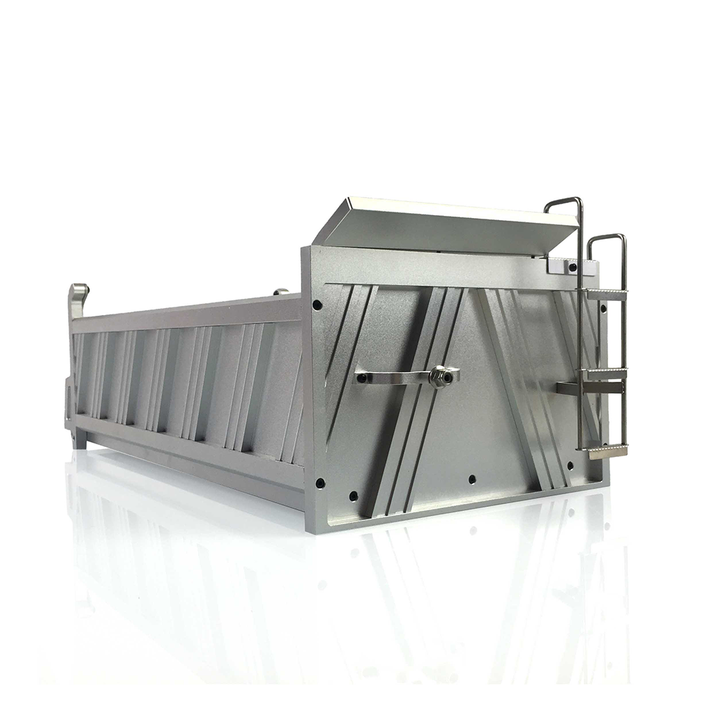 LESU 400MM Full Metal Cargo Bucket Container Tipper for 1/14 6*6 RC Dumper Truck DIY Model Car Parts