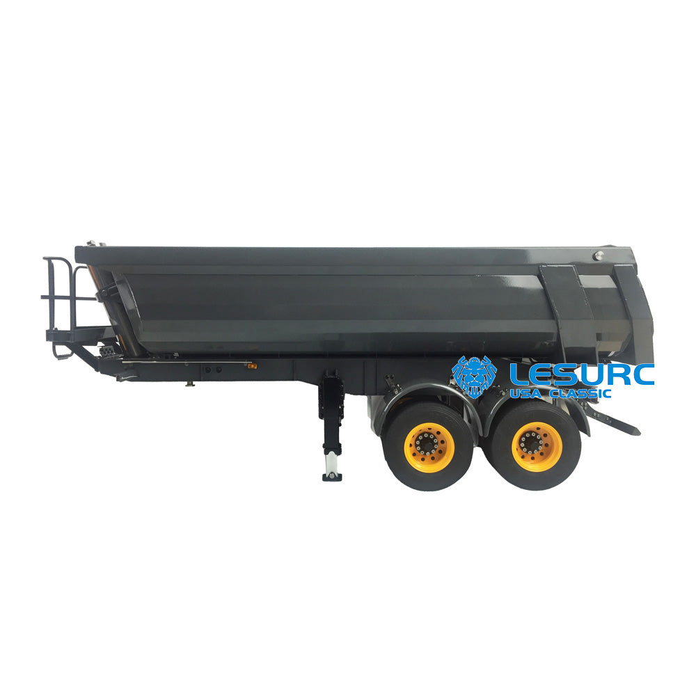 Metal Hydraulic Dumper Trailer Model For LESU 1/14 Scale RC Tractor Truck Construction Vehicle DIY W/ Oil Tank Cylinder