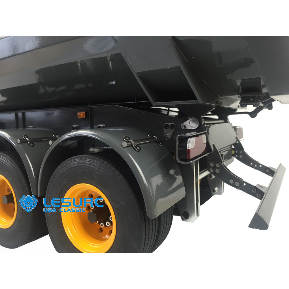 Metal Hydraulic Dumper Trailer Model For LESU 1/14 RC Tractor Truck DIY