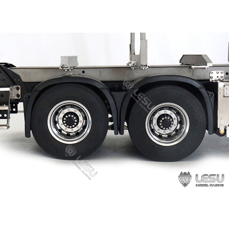 LESU VOLVO FH16 1/14 Metal Chassis 6*6 RC Dumper Tipper Timber Truck Motor Light