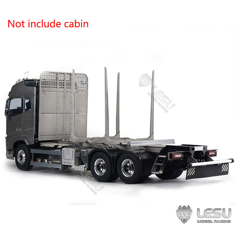 LESU FH16 1/14 Scale Metal Chassis 6*6 Radio Controlled Dumper Tipper Timber Truck Model Motor Light W/O Battery Charger Cabin