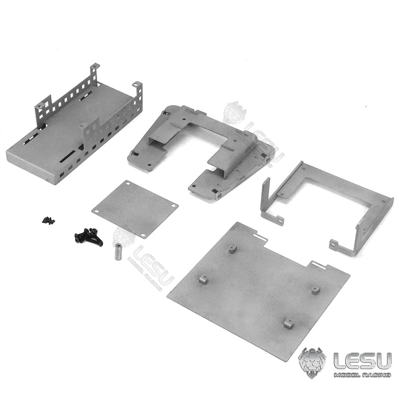 LESU Metal Spare Part Battery Compartment Front Bumper Exhaust Pipe Suitable for American Tractor Truck Cars DIY Accessory