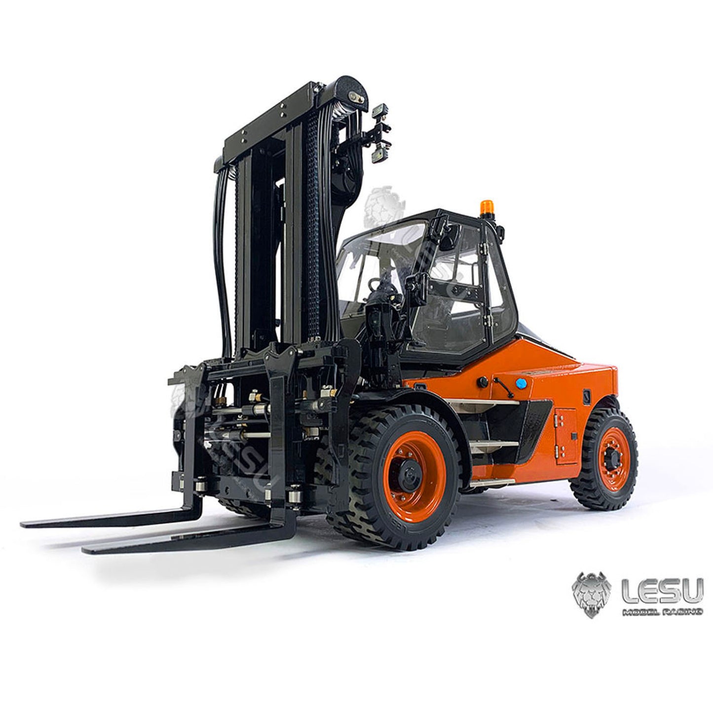 In Stock 1/14 LESU RC PNP Hydraulic Painting Forklift Remote Control Model Aoue-LD160S W/ Light Sound Motor ESC W/O Battery Charger Radio