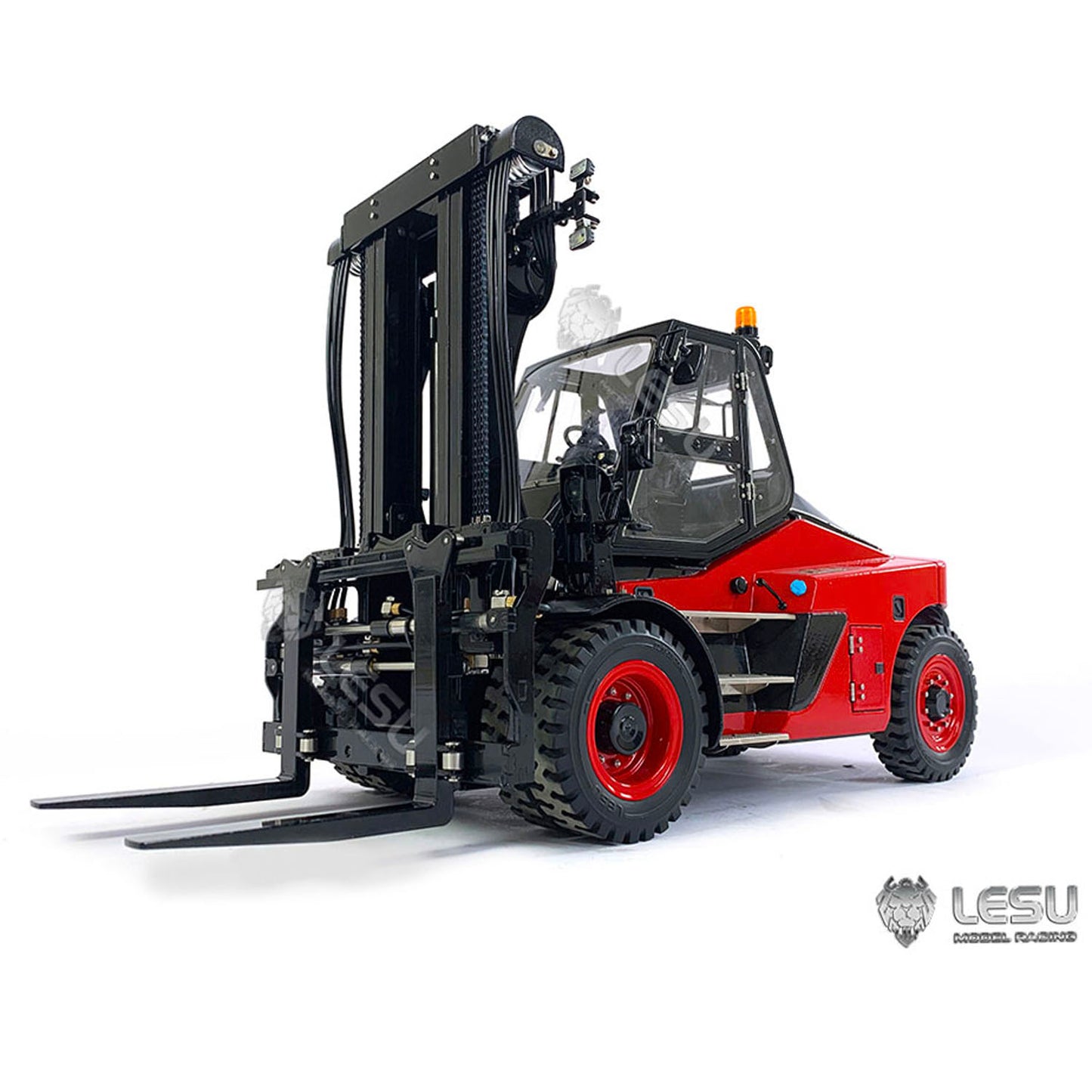 In Stock LESU 1/14 Painting RC Hydraulic Forklift PNP Aoue-LD160S Remote Control Model W/ Motor ESC Light Sound W/O Battery Radio Charger