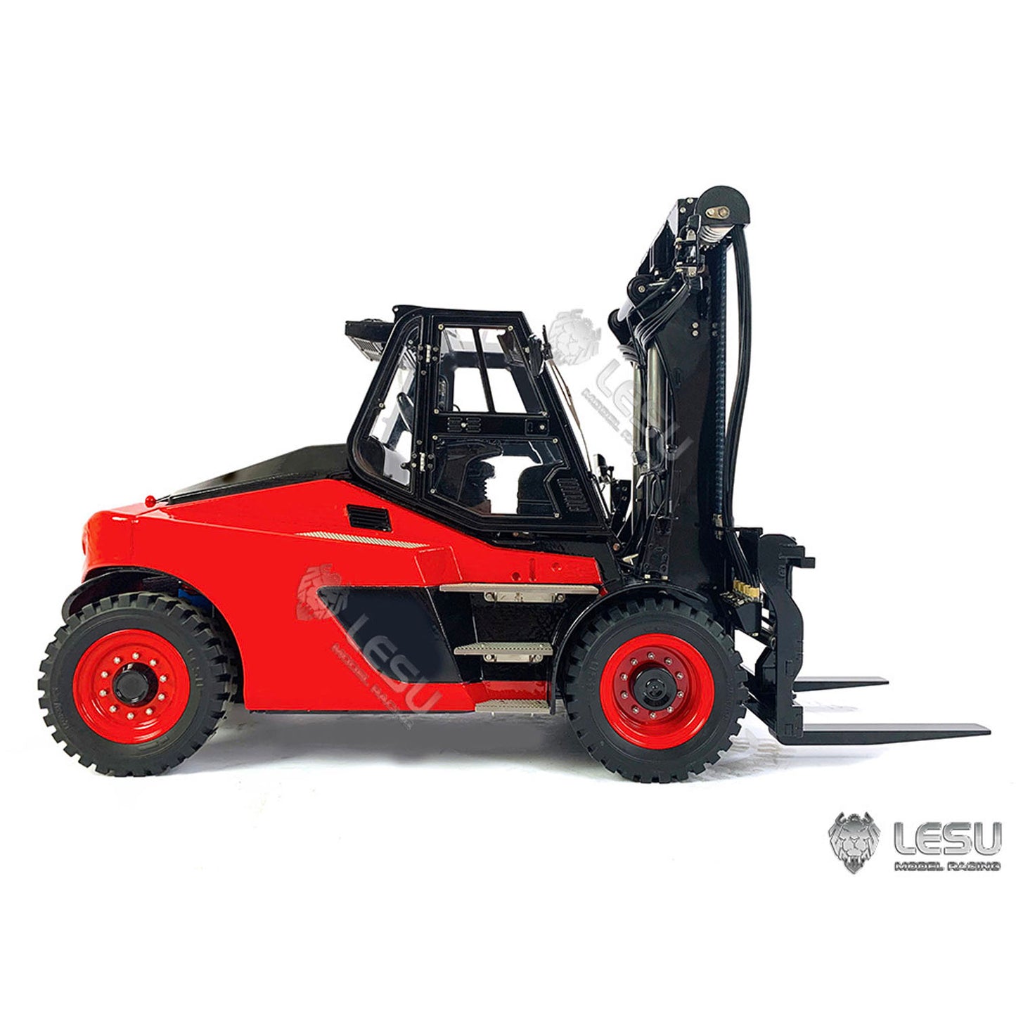 In Stock LESU 1/14 Painting RC Hydraulic Forklift PNP Aoue-LD160S Remote Control Model W/ Motor ESC Light Sound W/O Battery Radio Charger