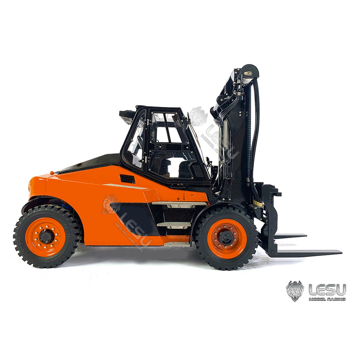 In Stock 1/14 LESU RC PNP Hydraulic Painting Forklift Remote Control Model Aoue-LD160S W/ Light Sound Motor ESC W/O Battery Charger Radio