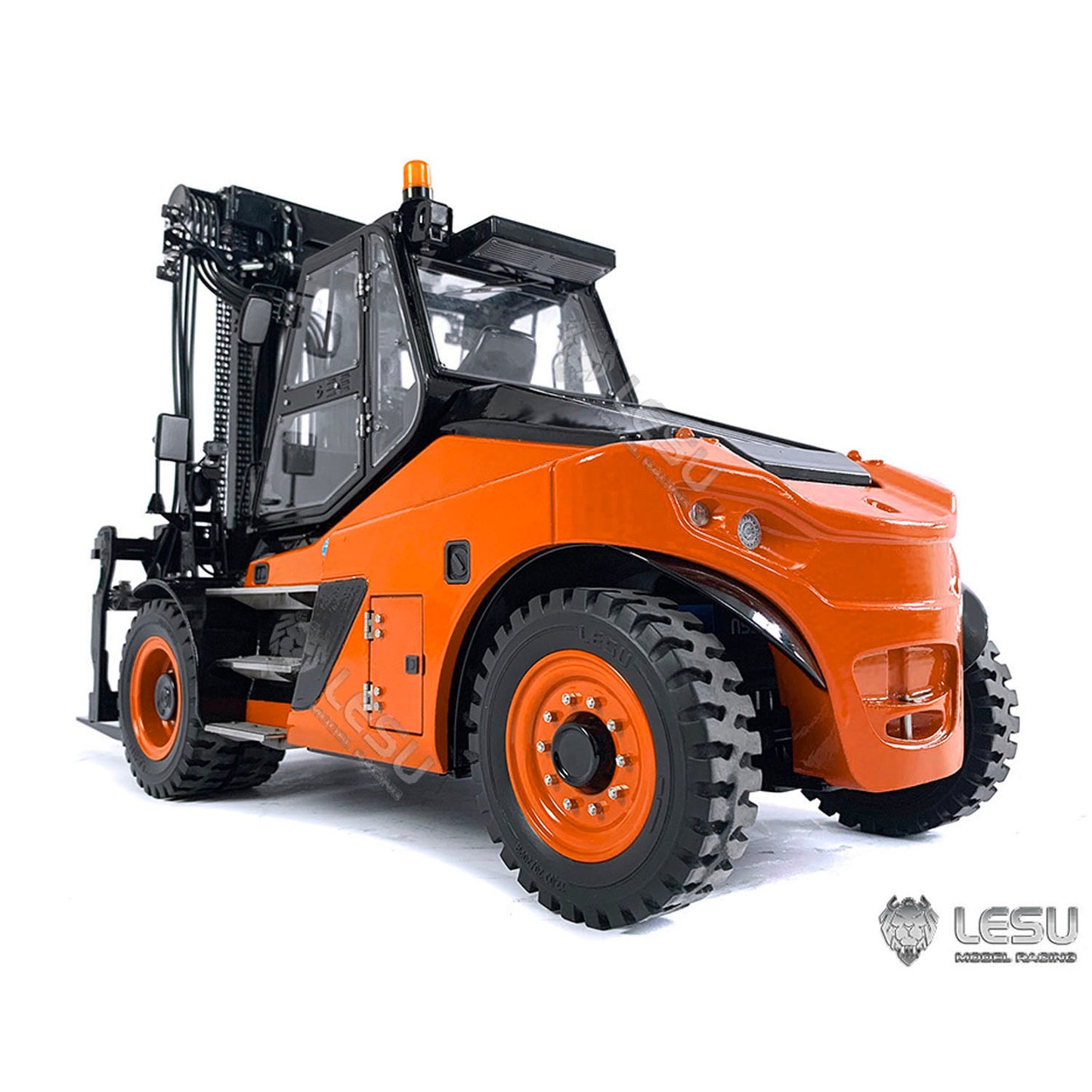 In Stock 1/14 LESU RC PNP Hydraulic Painting Forklift Remote Control Model Aoue-LD160S W/ Light Sound Motor ESC W/O Battery Charger Radio