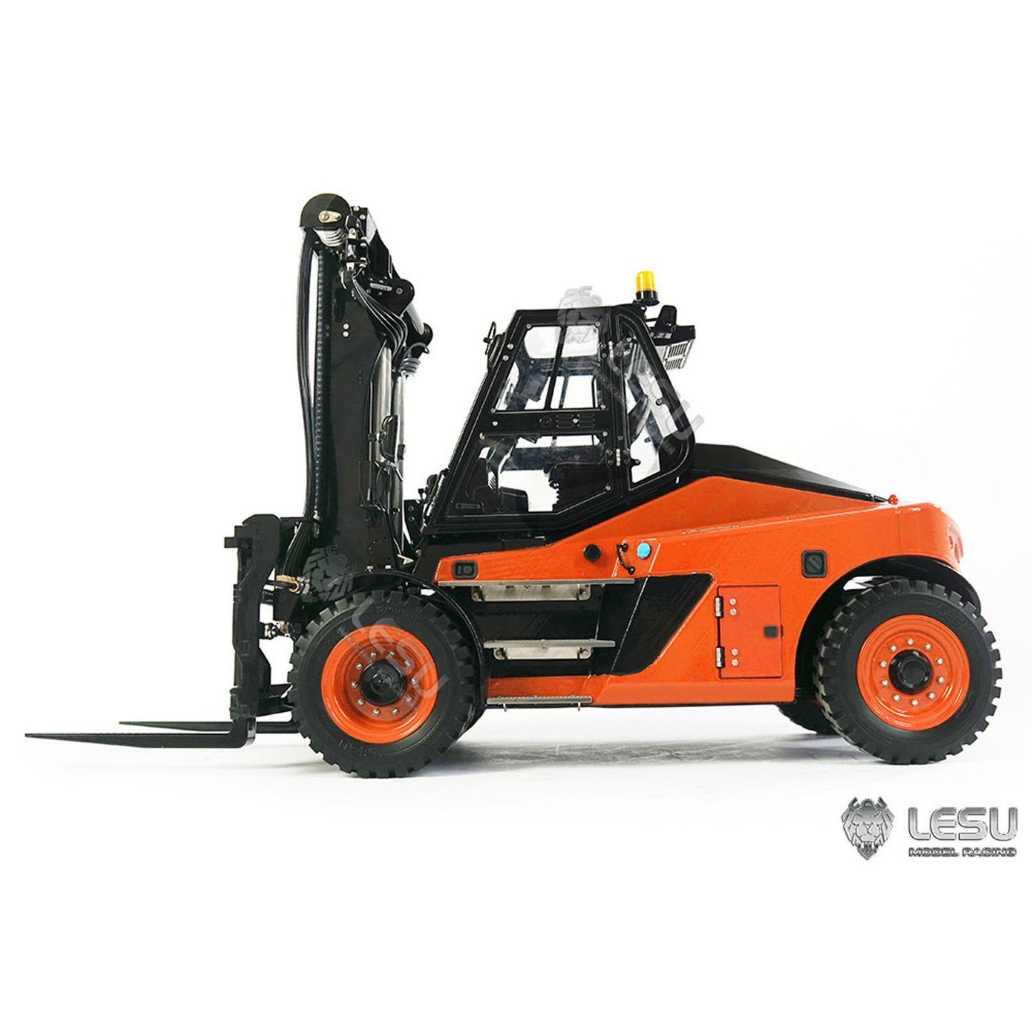 In Stock 1/14 LESU RC PNP Hydraulic Painting Forklift Remote Control Model Aoue-LD160S W/ Light Sound Motor ESC W/O Battery Charger Radio