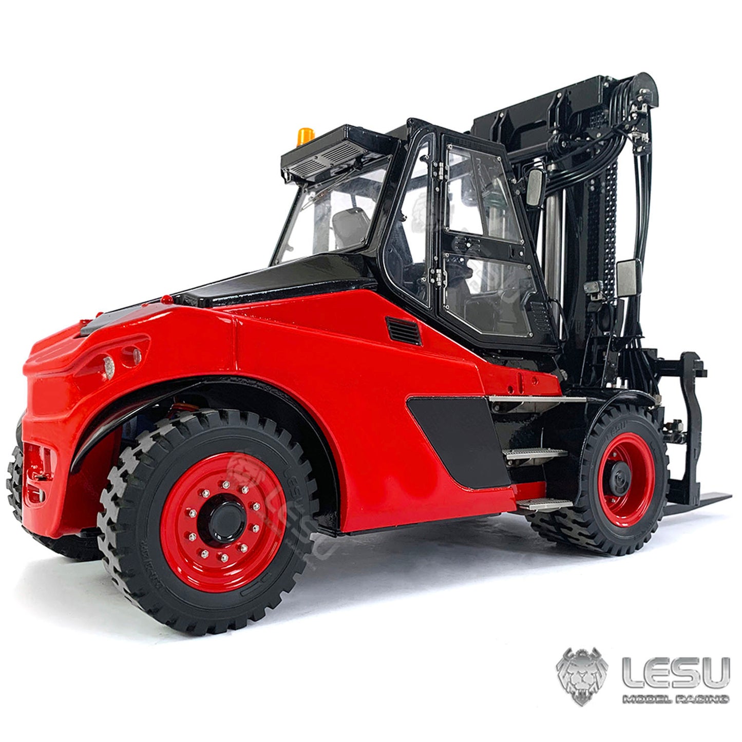 In Stock LESU 1/14 Painting RC Hydraulic Forklift PNP Aoue-LD160S Remote Control Model W/ Motor ESC Light Sound W/O Battery Radio Charger