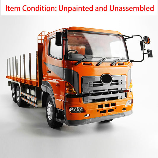 LESU 1/14 RC 6*4 Flatbed Lorry Trailer for RC Tractor Truck Motor Servo Radio Metal Chassis Painted Remote Controlled Trailer