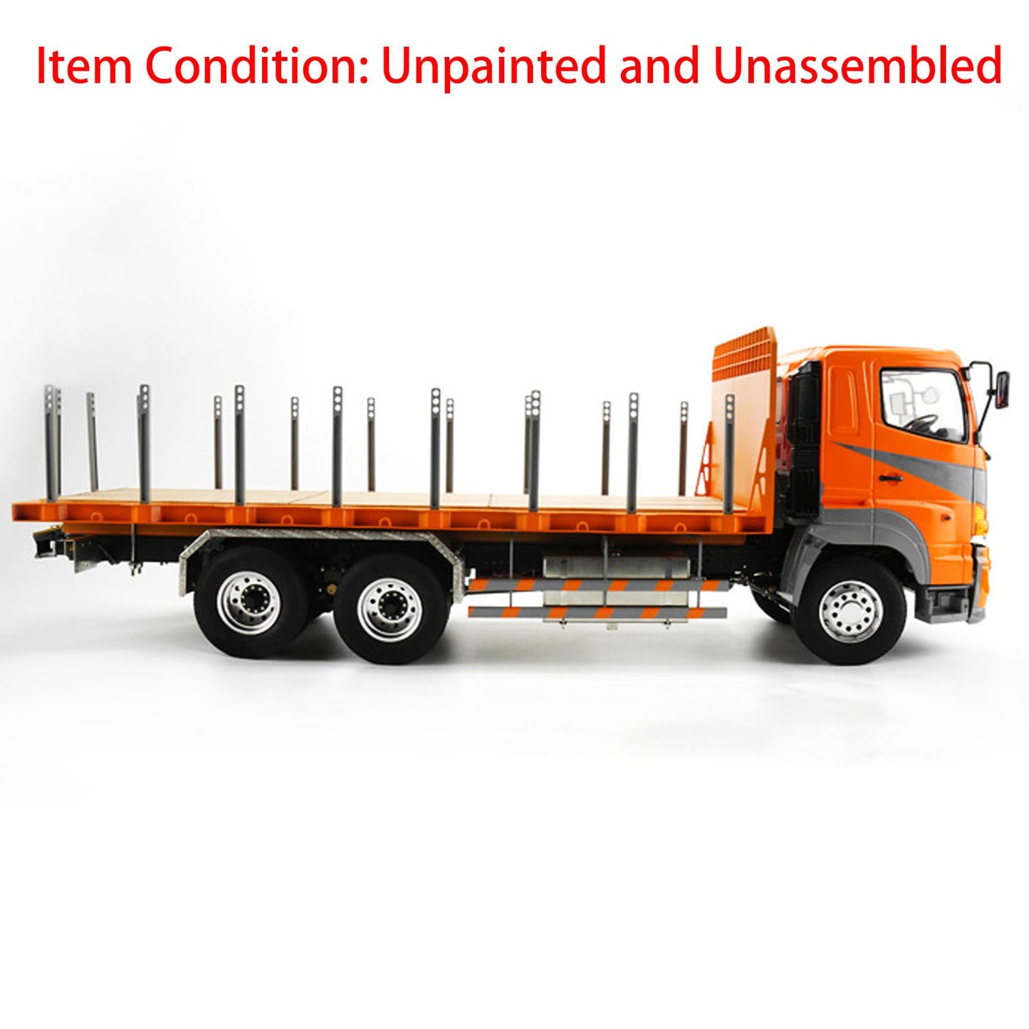 LESU 1/14 6x4 Remote Controlled Flatbed Lorry Trailer Radio System Bucket Motor Servo Battery Charger Unassembled Painted Truck