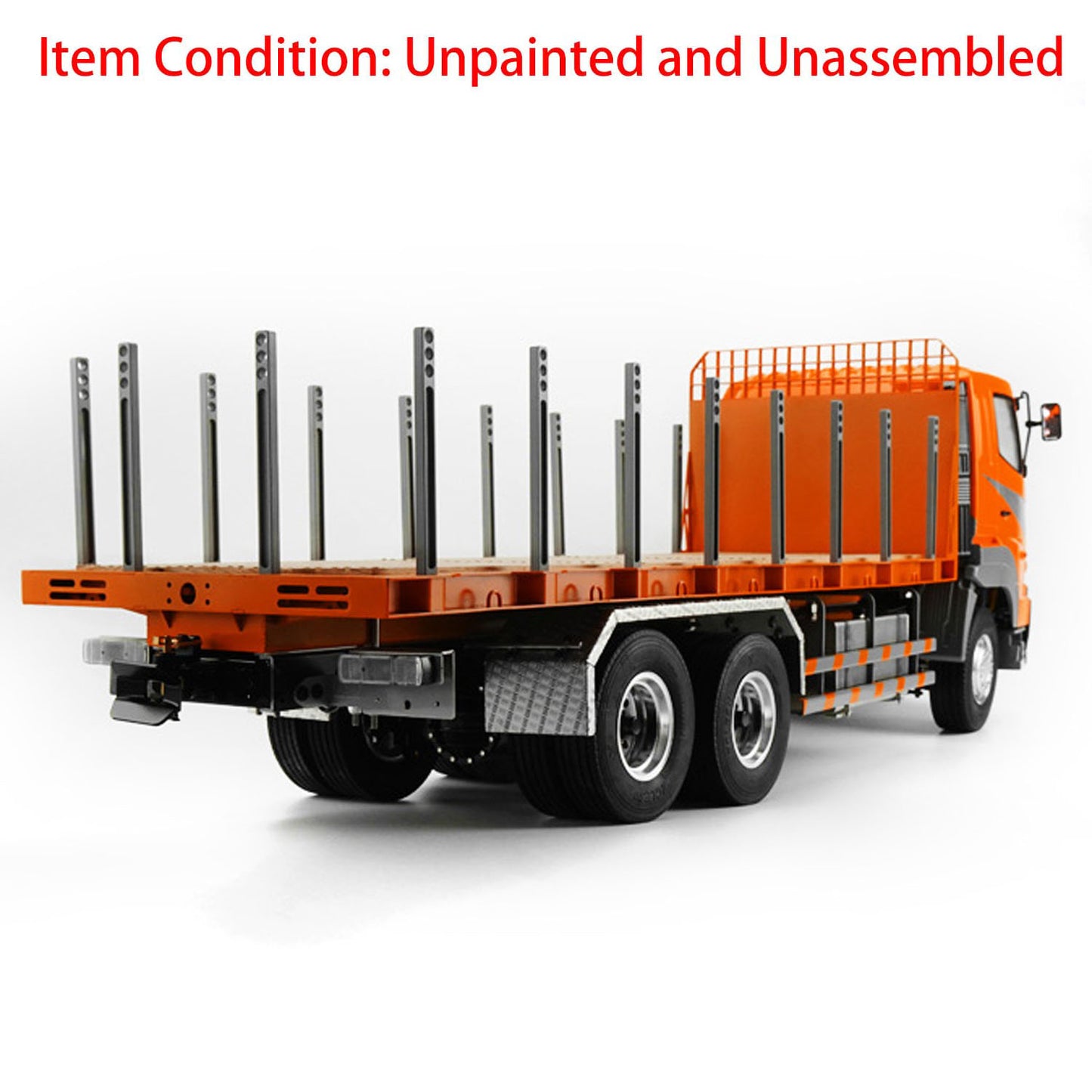 LESU 1/14 RC 6*4 Flatbed Lorry Trailer for RC Tractor Truck Motor Servo Radio Metal Chassis Painted Remote Controlled Trailer