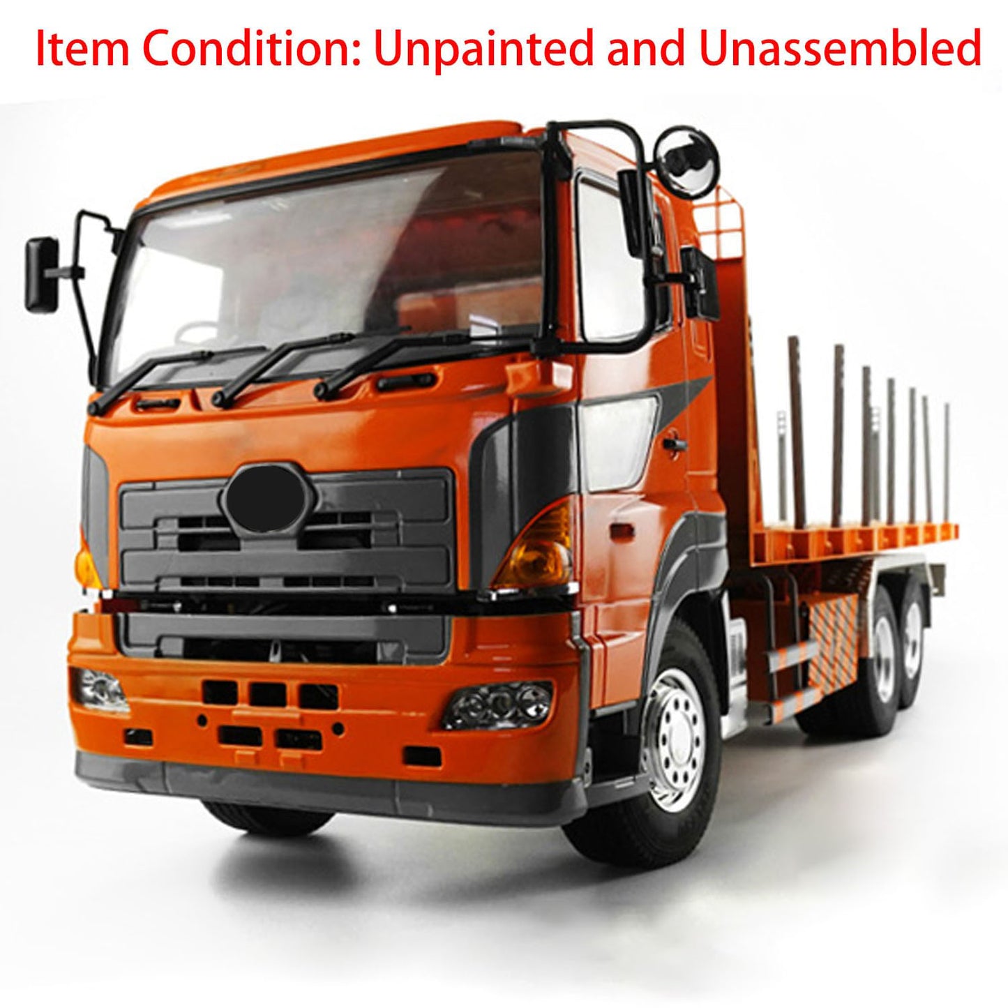 LESU 1/14 RC 6*4 Flatbed Lorry Trailer for RC Tractor Truck Motor Servo Radio Metal Chassis Painted Remote Controlled Trailer