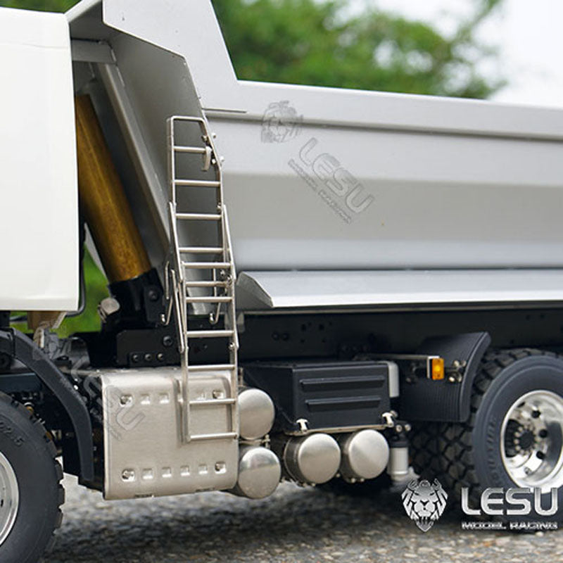 LESU Metal 1/14 Scale 6x6 Hydraulic Dumper Construction Vehicle Remote Controlled Tipper W/ Sound Light System ESC for VM Car