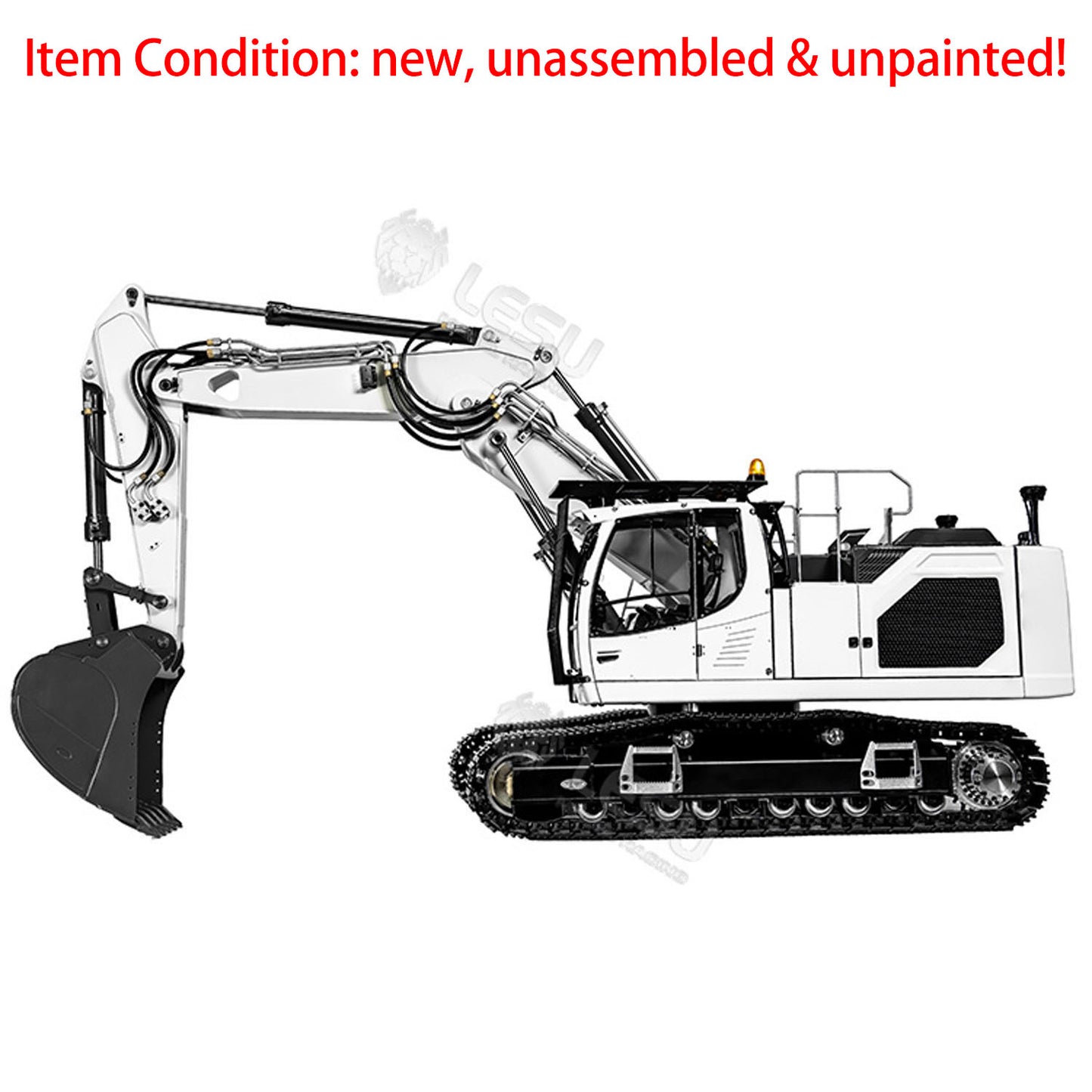 LESU 1/14 3-arm LR945 RC Hydraulic Excavator Remote Control Digger Model KIT/PNP/RTR Versions Light System Motor Servo ESC