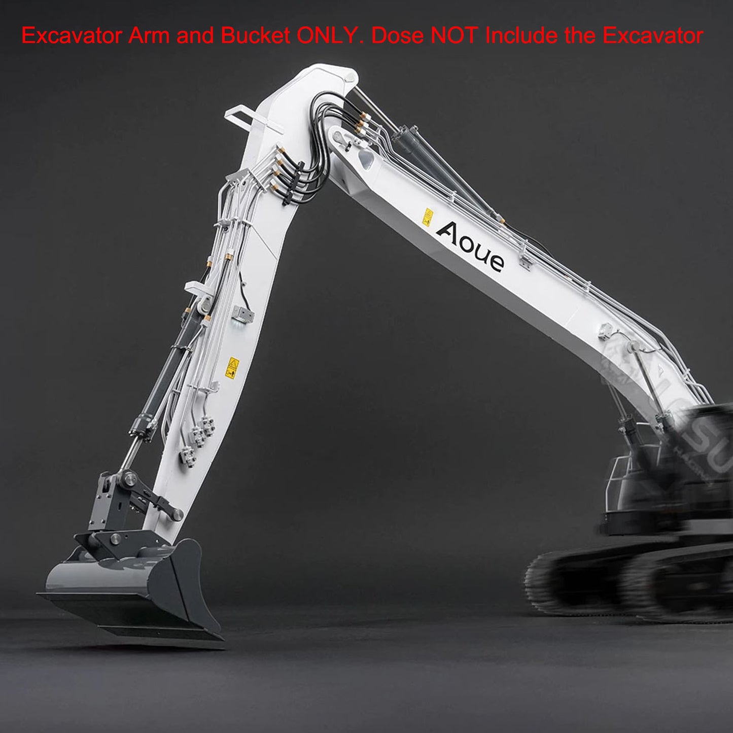 CNC Metal Long Arm for LESU 1/14 7CH Valves RC Hydraulic Excavator LR945 DIY Remote Control Digger Model Upgraded Refit Parts