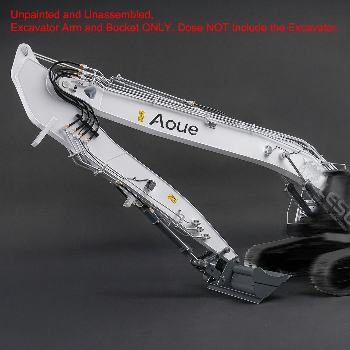 CNC Metal Long Arm for LESU 1/14 7CH Valves RC Hydraulic Excavator LR945 DIY Remote Control Digger Model Upgraded Refit Parts