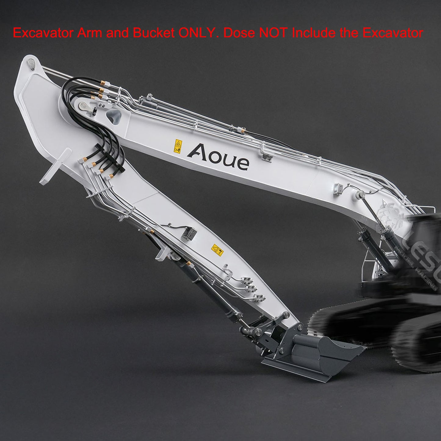 CNC Metal Long Arm for LESU 1/14 7CH Valves RC Hydraulic Excavator LR945 DIY Remote Control Digger Model Upgraded Refit Parts