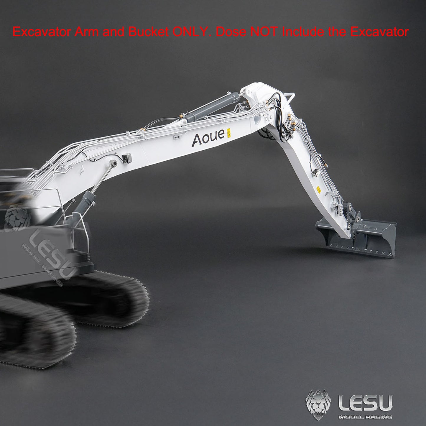 CNC Metal Long Arm for LESU 1/14 7CH Valves RC Hydraulic Excavator LR945 DIY Remote Control Digger Model Upgraded Refit Parts