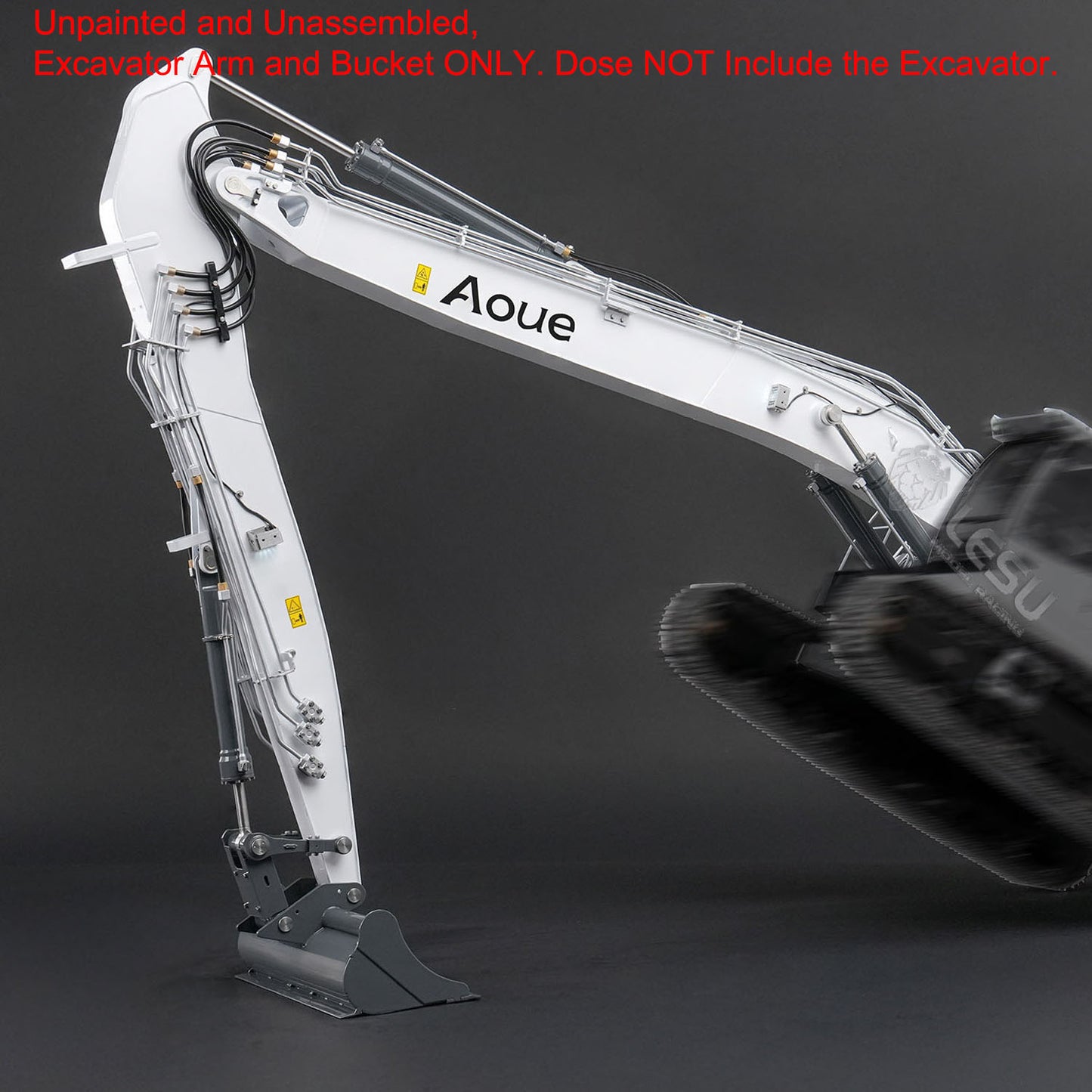 CNC Metal Long Arm for LESU 1/14 7CH Valves RC Hydraulic Excavator LR945 DIY Remote Control Digger Model Upgraded Refit Parts