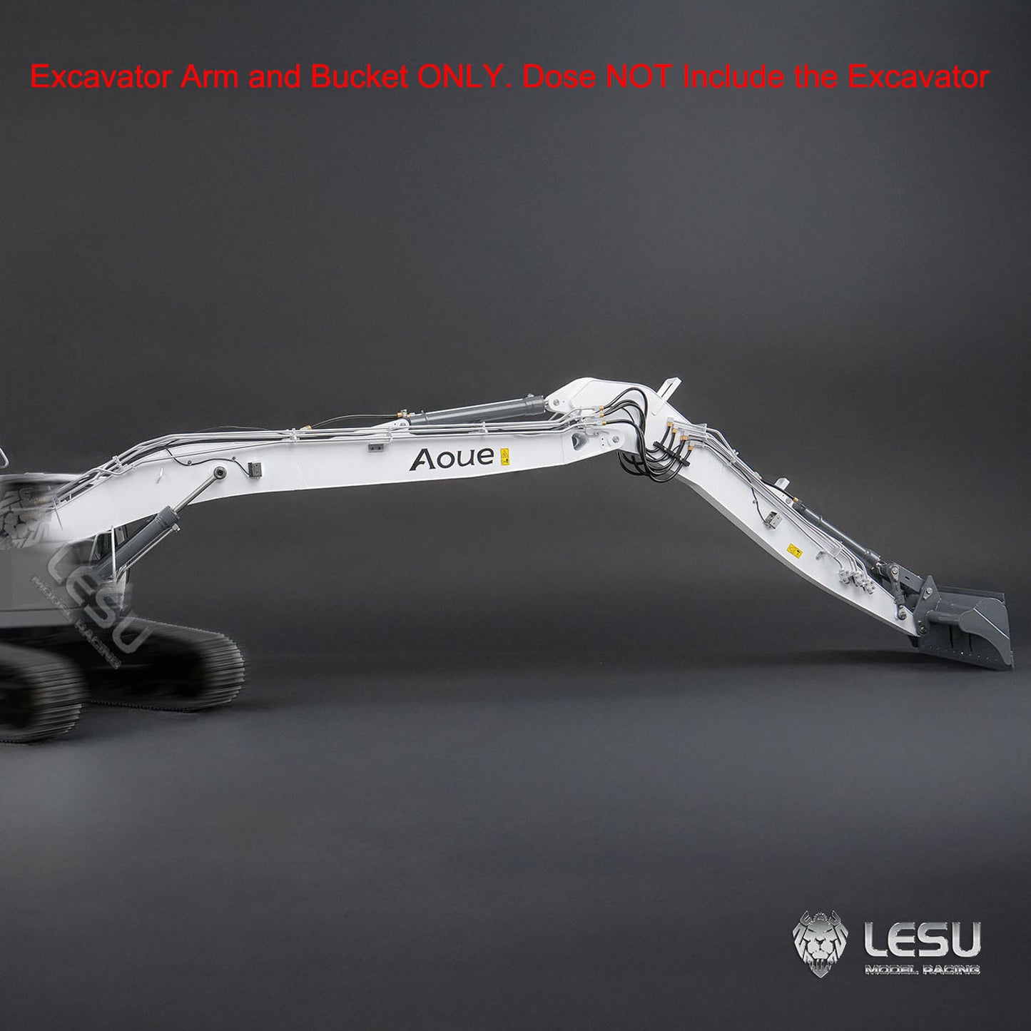 CNC Metal Long Arm for LESU 1/14 7CH Valves RC Hydraulic Excavator LR945 DIY Remote Control Digger Model Upgraded Refit Parts
