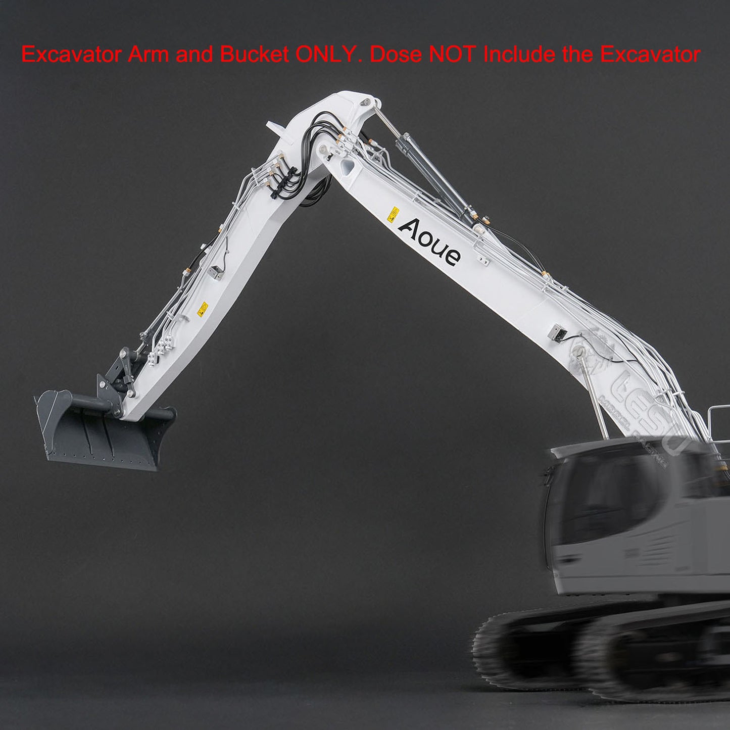 CNC Metal Long Arm for LESU 1/14 7CH Valves RC Hydraulic Excavator LR945 DIY Remote Control Digger Model Upgraded Refit Parts