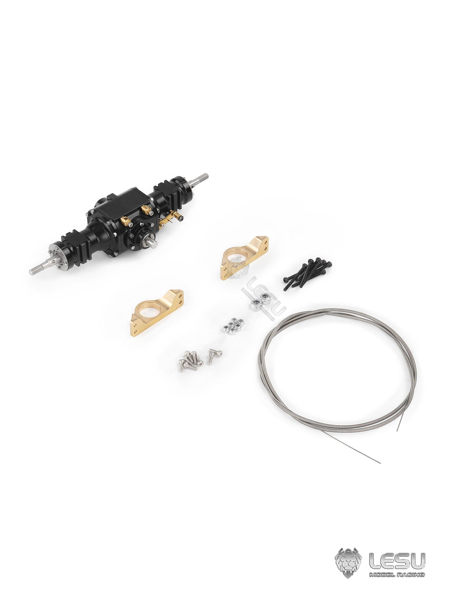 Metal Rear Axle Differential Lock for LESU 1/14 RC Hydraulic Loader Aoue WA100M-8 4X4 DIY Remote Control Construction Vehicle