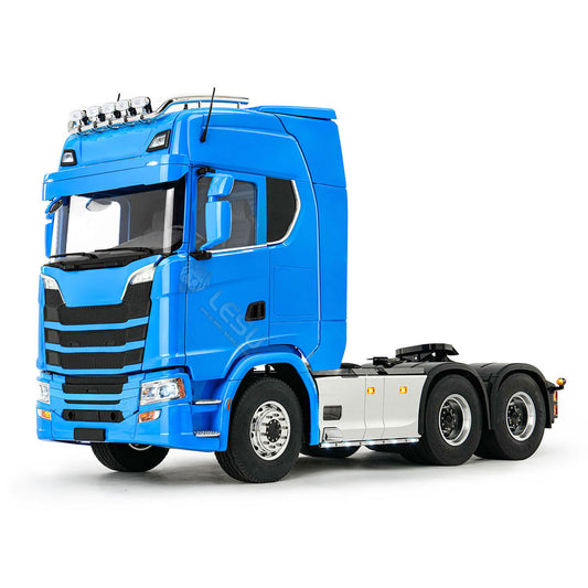 LESU Z0070 1/14 RC Tractor Truck with 6x6 Metal Chassis 3Speed Gearbox Differential Lock Airbag Suspension Light Sound System