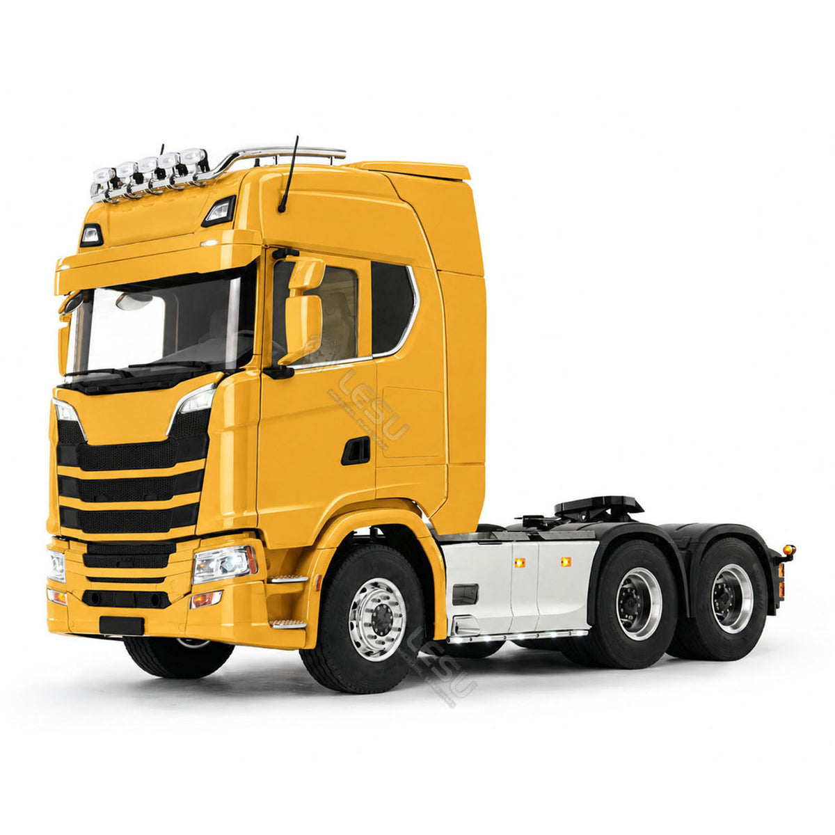 LESU Z0070 1/14 RC Tractor Truck with 6x6 Metal Chassis 3Speed Gearbox Differential Lock Airbag Suspension Light Sound System