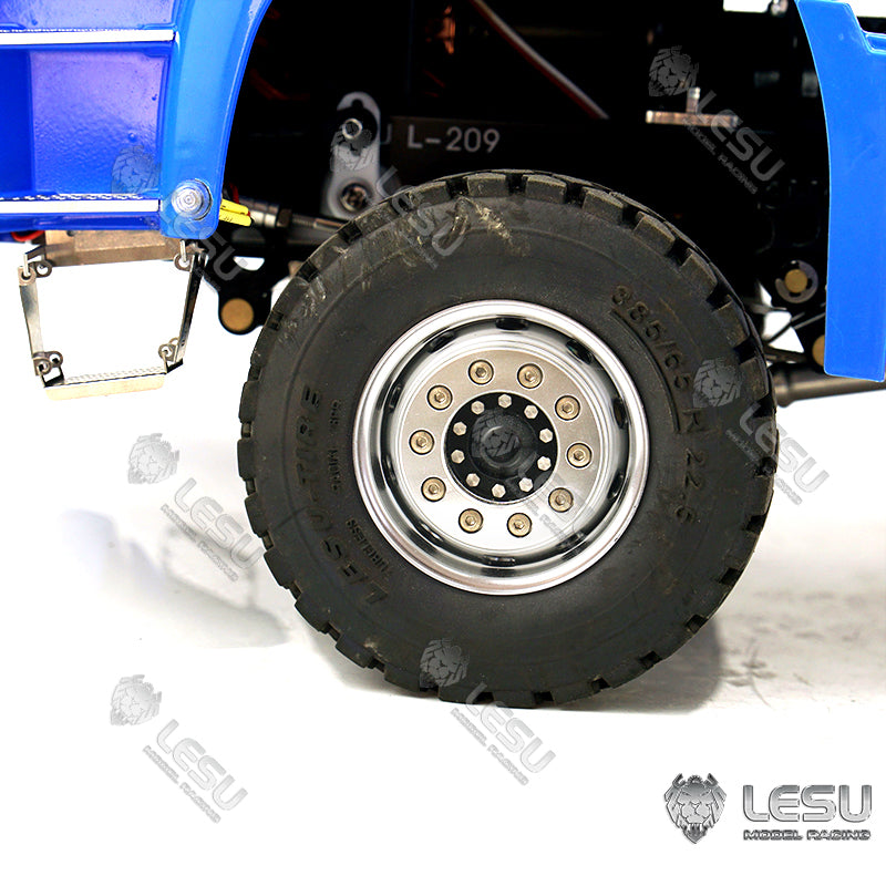 LESU 1/14 Scale Remote Controlled TGS Three-way Transmission Dumper Truck Hydraulic Model W/ Lights Sound System Motor ESC Cab