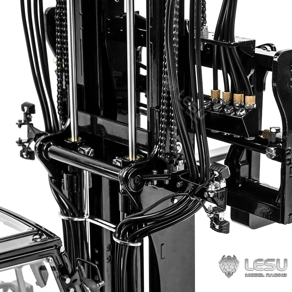 LESU Aoue-LD160S 1/14 Metal RC Hydraulic Forklift A0014 RTR with 6CH Reversing Valve Light Sound for Construction Vehicle Enthusiast