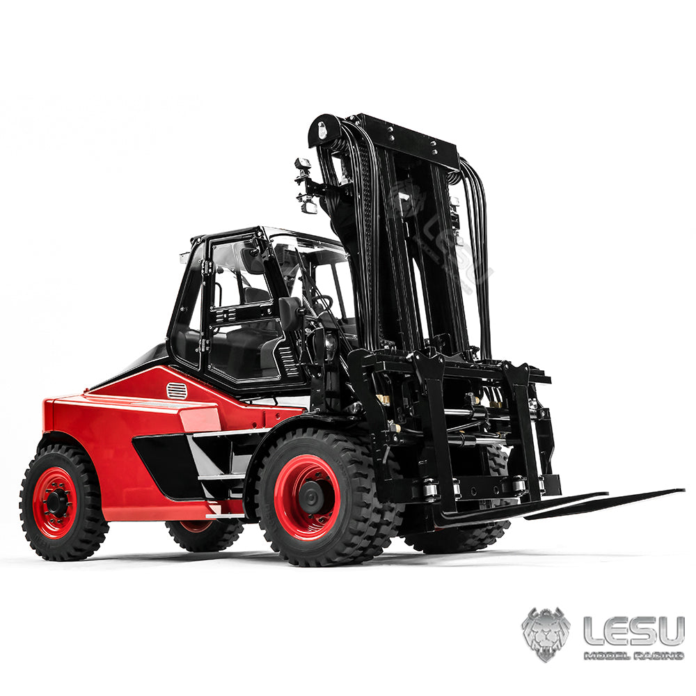 LESU 1/14 Aoue-LD160S Metal RC Hydraulic Forklift Remote Control Wheeled Car RTR Version Painted Assembled Models