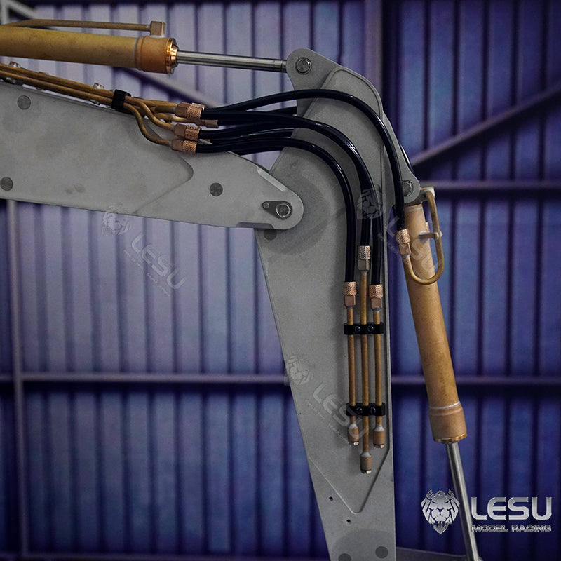 LESU 1/14 Metal RC Hydraulic Excavator Kits Aoue ET26L DIY Model Pump Valve ESC GPS Remote Control Construction Vehicles