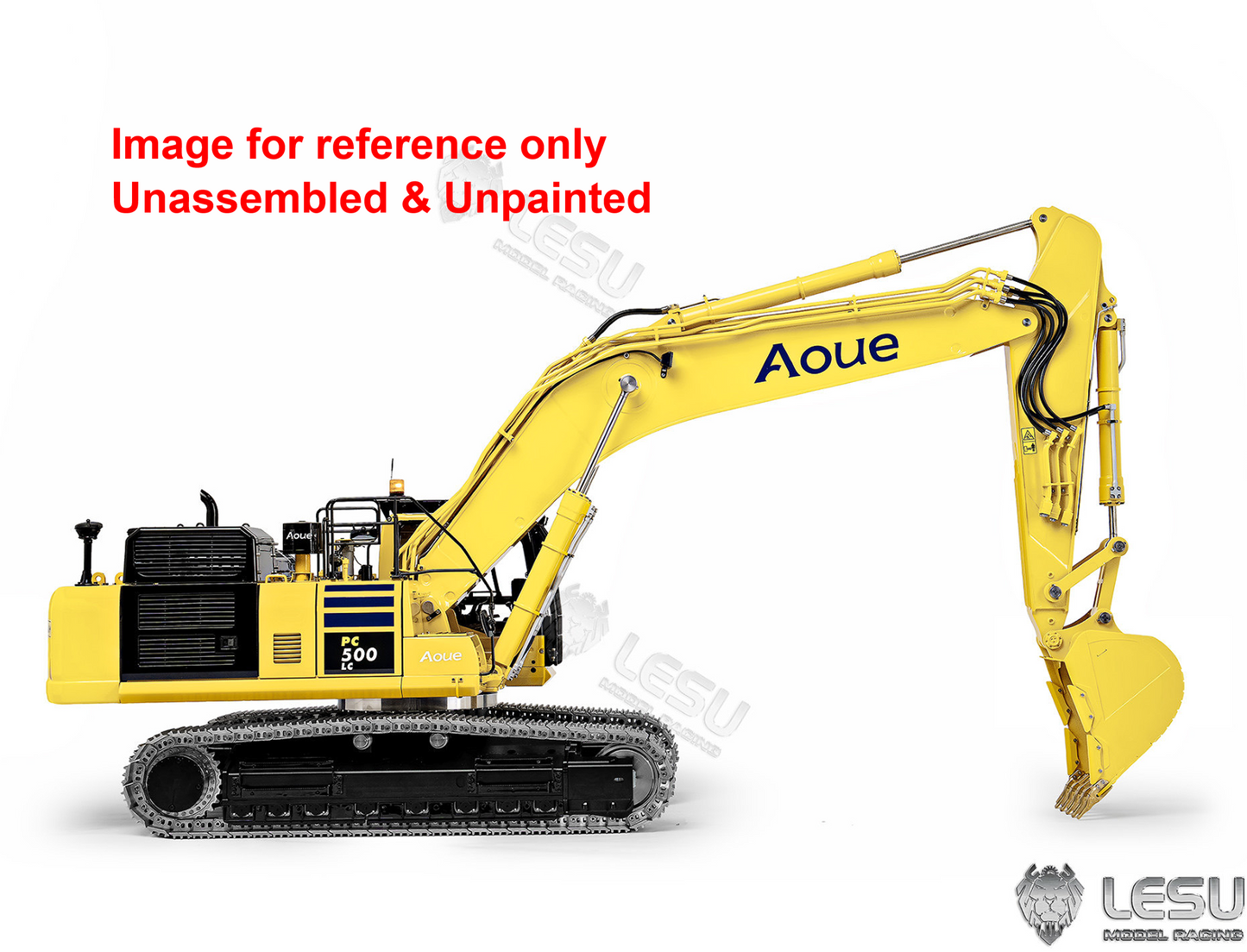 LESU Aoue PC500 1/14 Metal RC Hydraulic Tracked Excavator KIT Painted RC Digger 7Ways Valve 3-4MPA Pump Light DIY Model