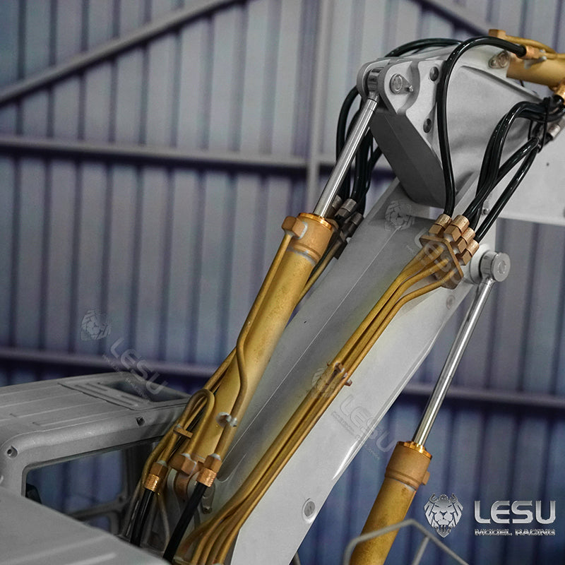 LESU 1/14 Metal RC Hydraulic Excavator Kits Aoue ET26L DIY Model Pump Valve ESC GPS Remote Control Construction Vehicles