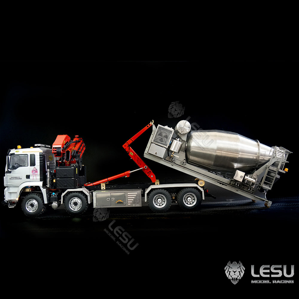 LESU Metal Concrete Mixing Machine for 1:14 Remote Control Dump Truck Tipper Car