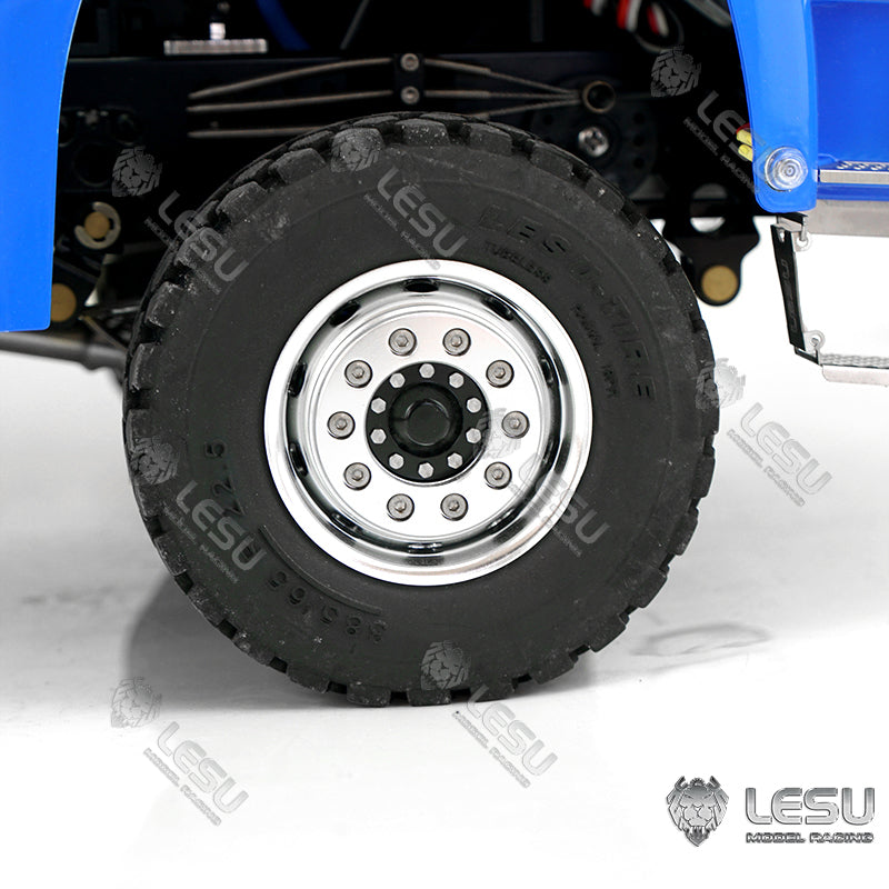 LESU 1/14 Scale Remote Controlled TGS Three-way Transmission Dumper Truck Hydraulic Model W/ Lights Sound System Motor ESC Cab