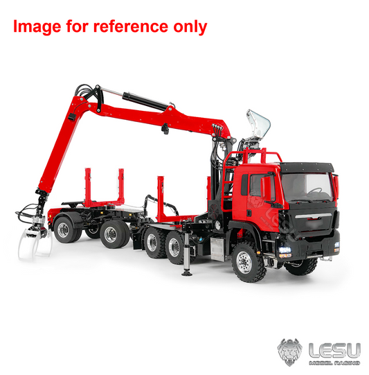 New Arrival Deposit LESU A0052 Z0073 1/14 RC Timber Crane Carrier Forestry Transport Vehicle Long Log Trailer with Hydraulic Support Legs