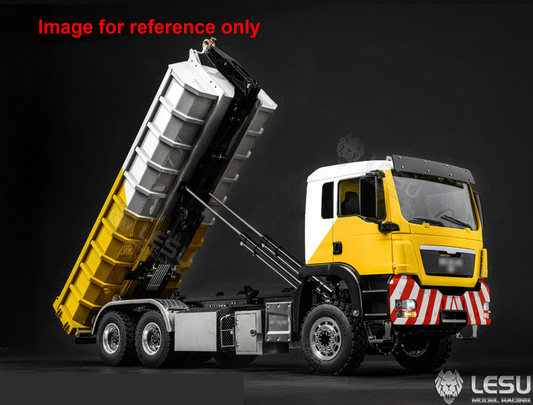 LIMITED-TIME SALE IN Stock LESU Z0102 1/14 Hydraulic RC Roll On Off Dump Truck 6x6 Folding Hooklift Carrier with 5CH Valve 3 Speed Gearbox Differential Lock Sound Light