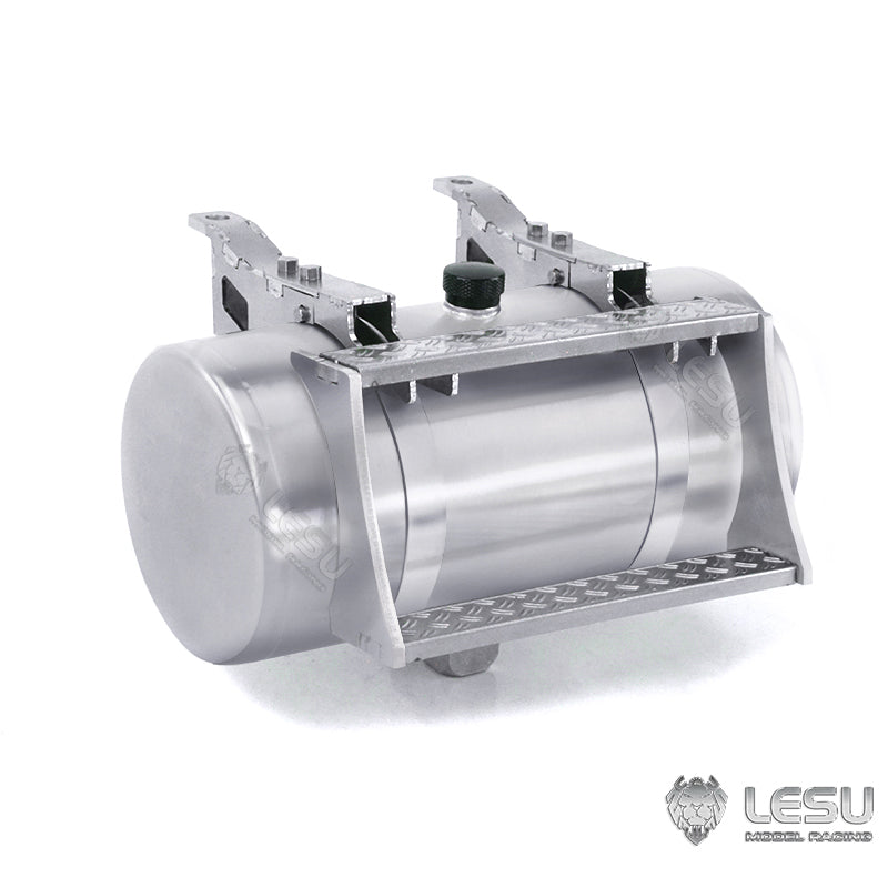 LESU Metal Round Hydraulic Tank 85MM 115MM Suitable for RC Tractor Truck Radio Controlled American Vehicles DIY Spare Parts