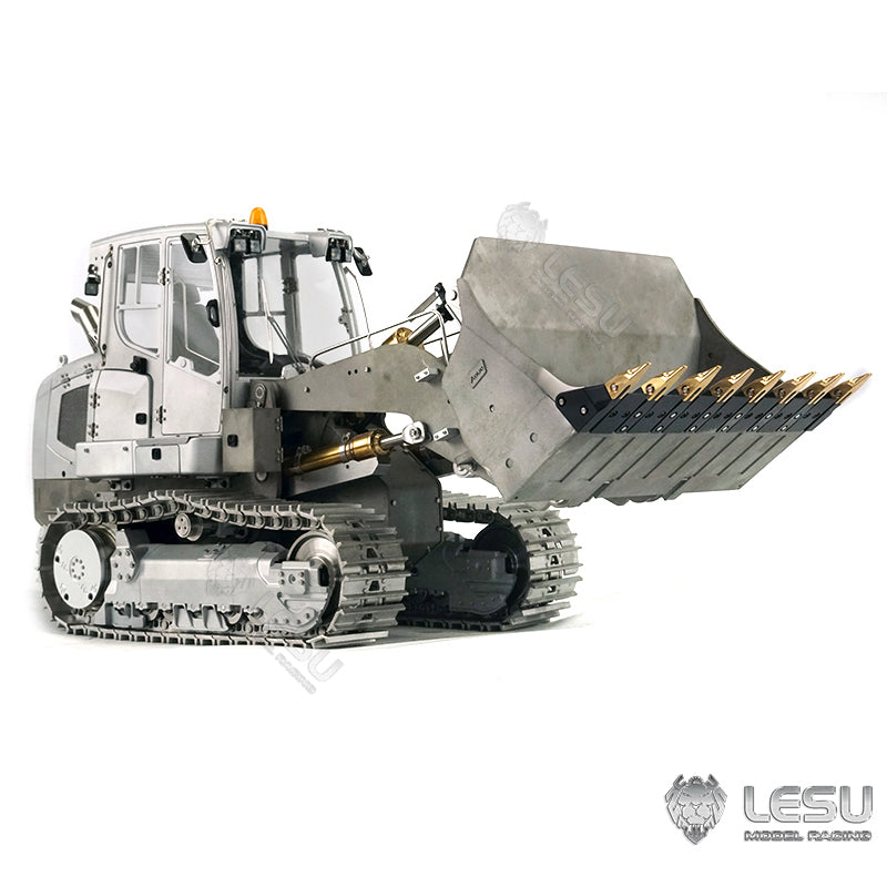 In Stock LESU 1/14 Metal Hydraulic Tracked 2CH Valve RC Unpainting/Painted Loader W/ Servo ESC Decals Light Sound System Motor Bucket