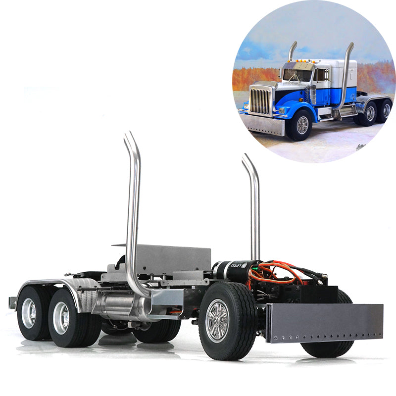 LESU 1/14 Scale Metal 6*6 Chassis for Remote Controlled Tractor Truck Motor Servo DIY Model W/O Battery Charger ESC