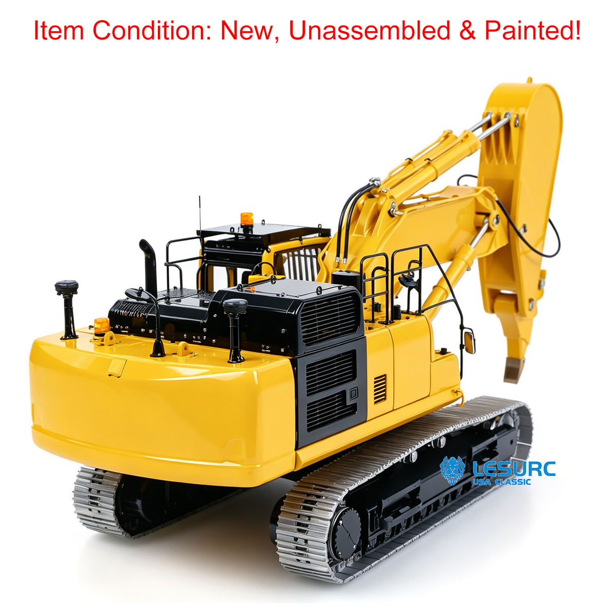 LESU PC500 1/14 Metal Hydraulic RC Crawler Excavator B0020 Remote Control Rock Arm Digger KIT Model with Brushless Motor ESC Light 3CH Valve