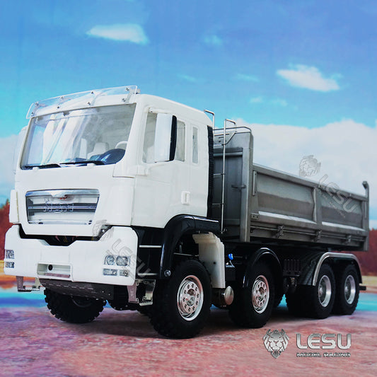 LESU 1/14 Scale TGS Metal Chassis 8*8 Dumper Truck Construction Vehicle DIY Model with Light Sound System Motor ESC Servo