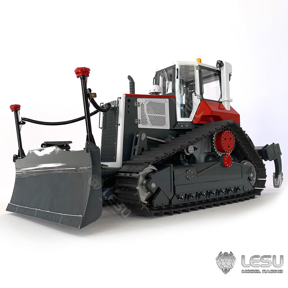 LESU 1/14 RTR RC Painted Assembled Hydraulic Model Aoue-DT60 Crawler Dozer Bulldozer W/ Light Sound PL18EV Controller Motor ESC